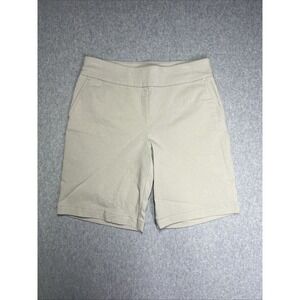 Talbots Shorts Womens Size 4 Beige Flat Front Chino Stretch